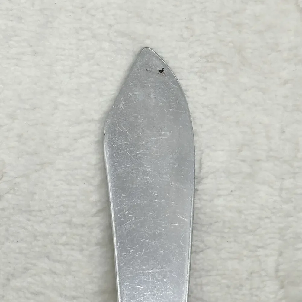 Customcraft Stainless Japan Spreader & Butter Knife Cream Cheese Flower Floral